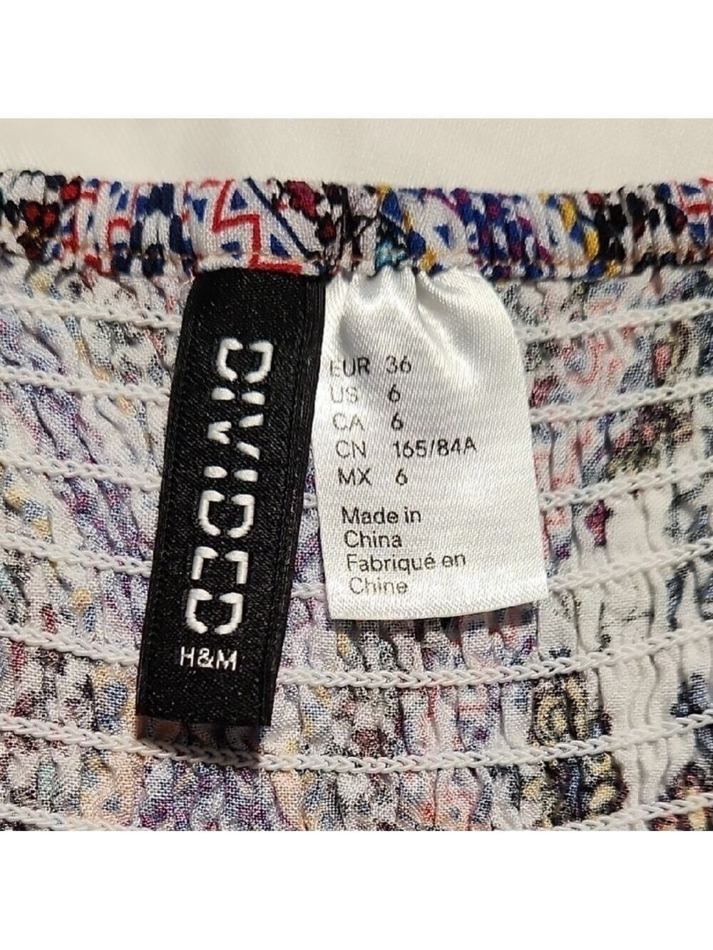 H&M Peach Patterned Mini Dress - Picture 3 of 7